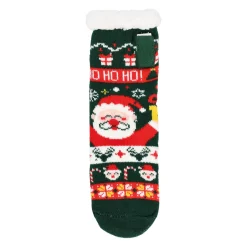 Kerstkleding>Kerstsok led groen