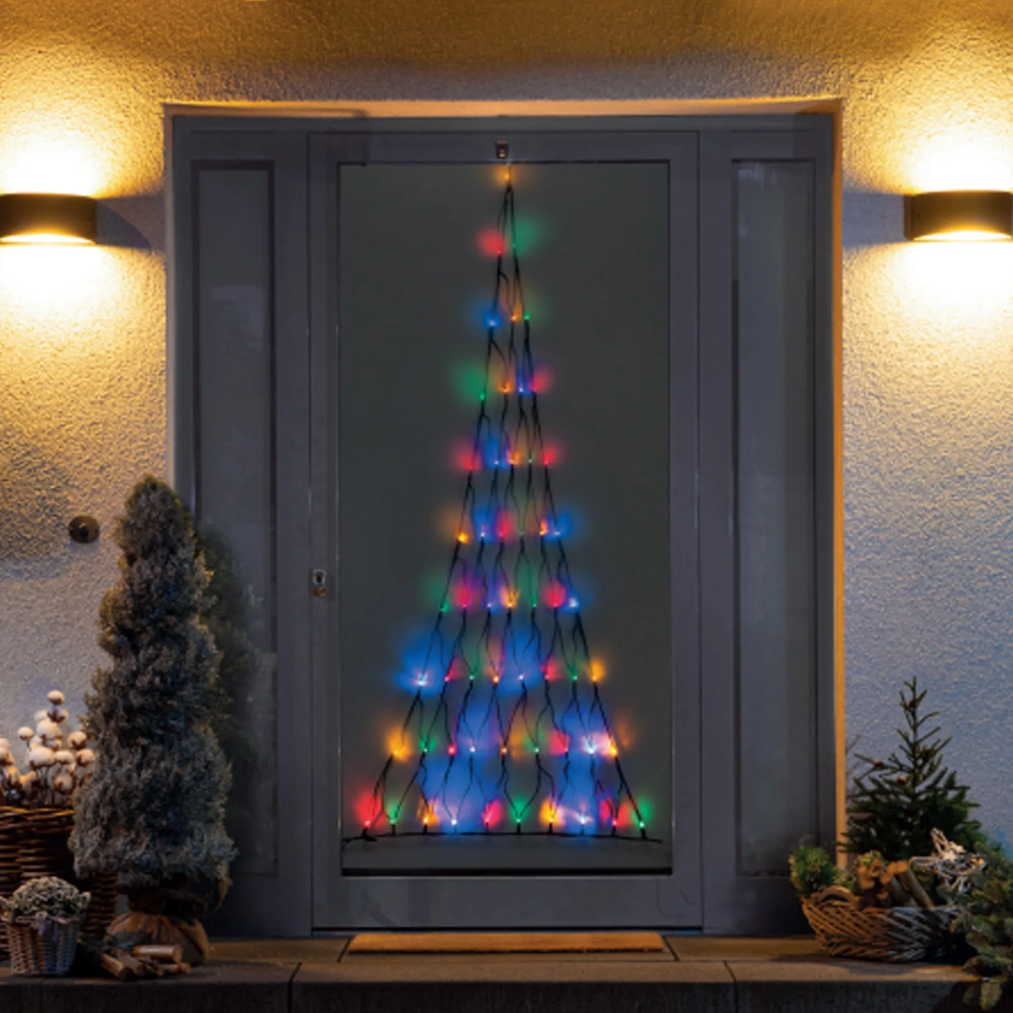 O'malley Kerstverlichting>Kerstverlichting net kerstboom 170cm multi