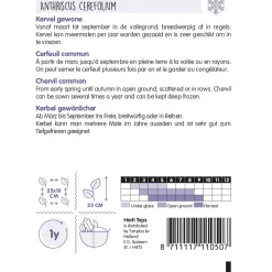 Horti Tops Moestuin>Kervel zaad