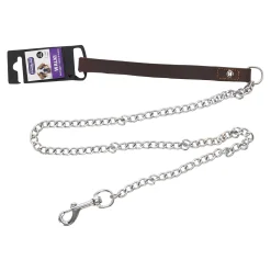 Friendly Pet Hondenriem>Kettinglijn Berno bruin 4mm 116cm