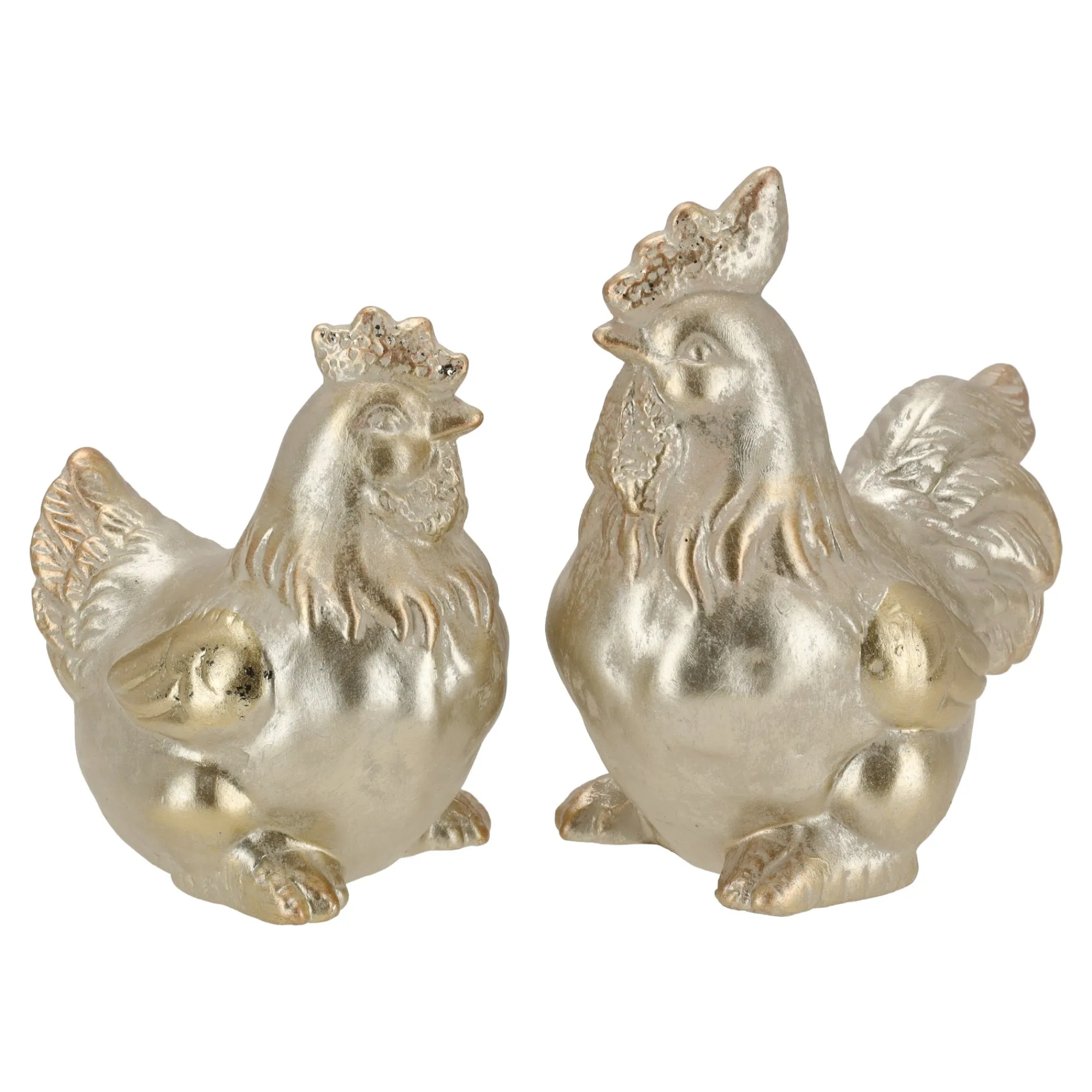 Van Cranenbroek Pasen|Woondecoratie>Kip 19 cm gold wash