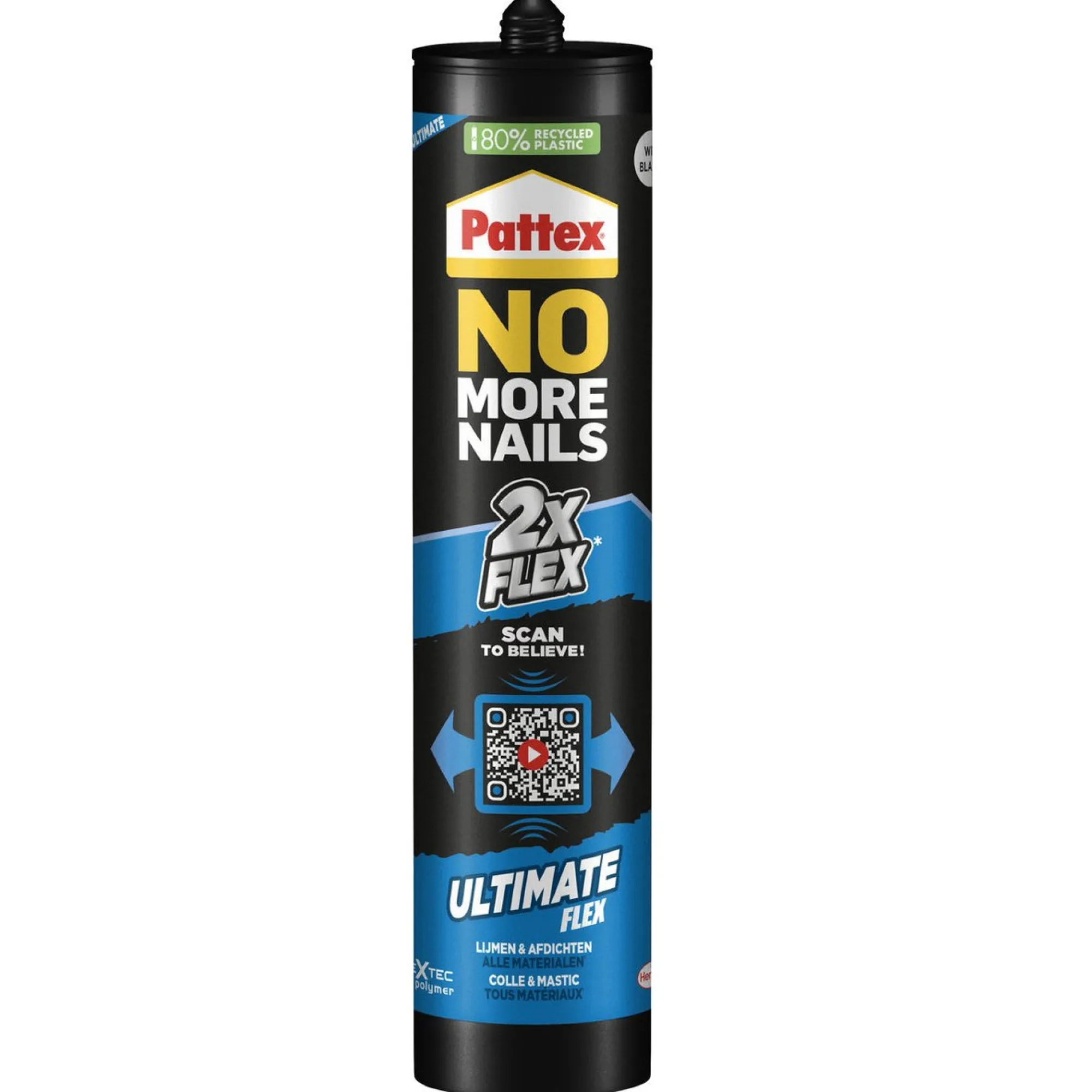 Pattex Verfspullen>Kit No More Nails Flex wit 390g