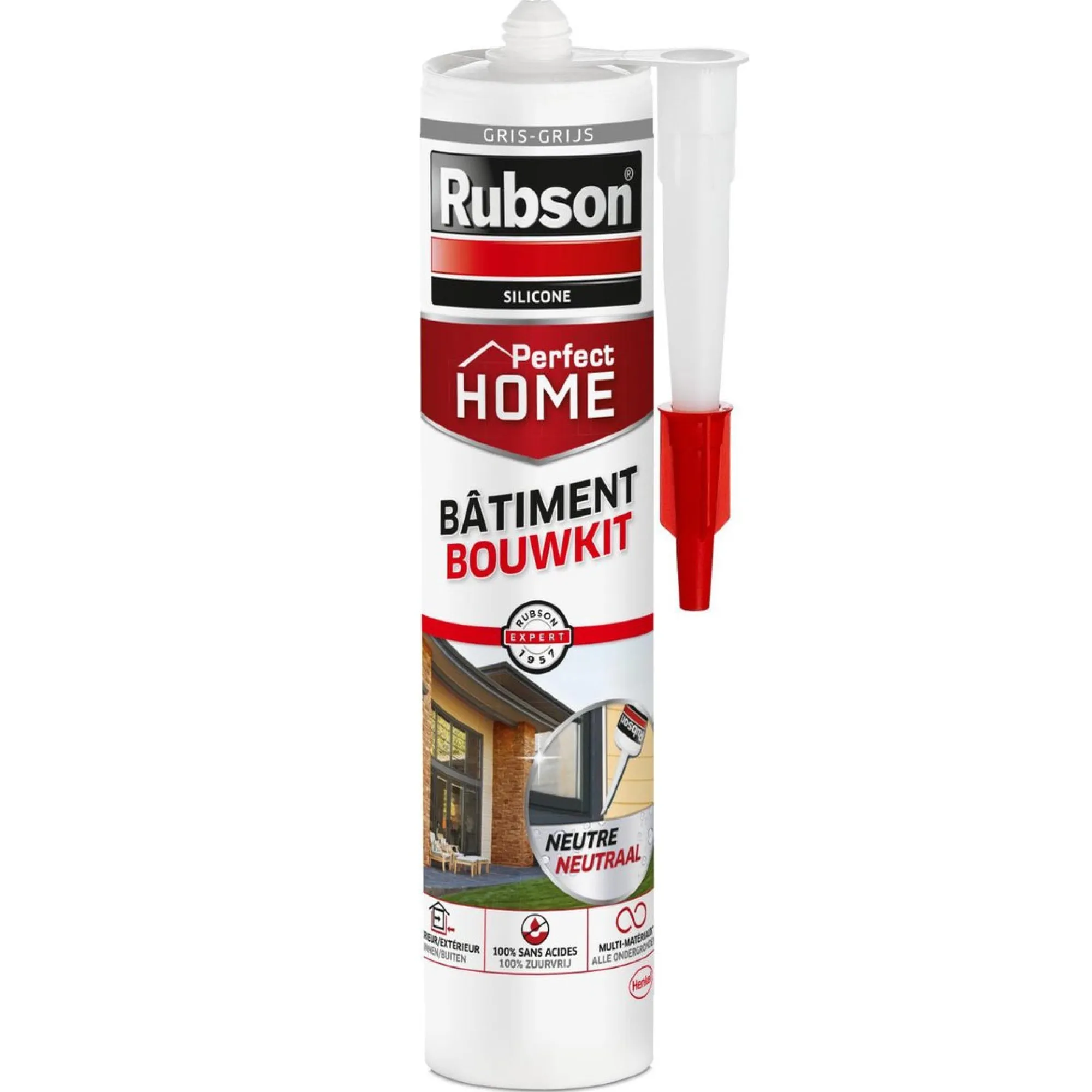 Rubson Verfspullen>Kit voeg Bouw grijs