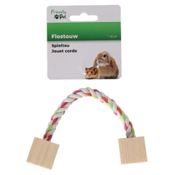 Friendly Pet Knaagdier Speelgoed>Knaagdier knabbelhout+touw 20cm