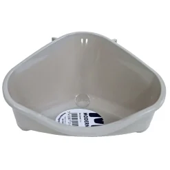 Moderna Knaagdierverzorging>Knaagdiertoilet hoek small warmgrijs