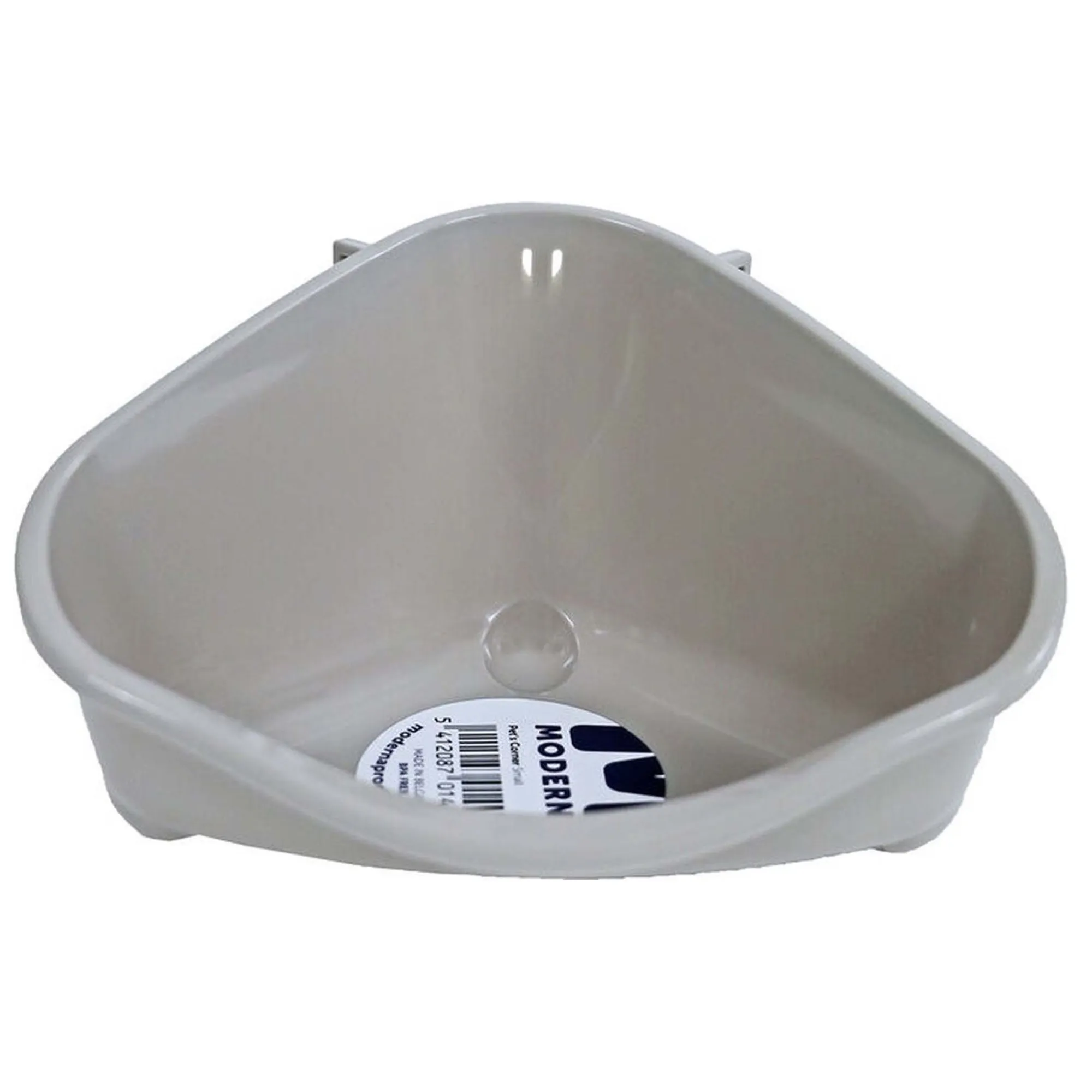 Moderna Knaagdierverzorging>Knaagdiertoilet hoek small warmgrijs