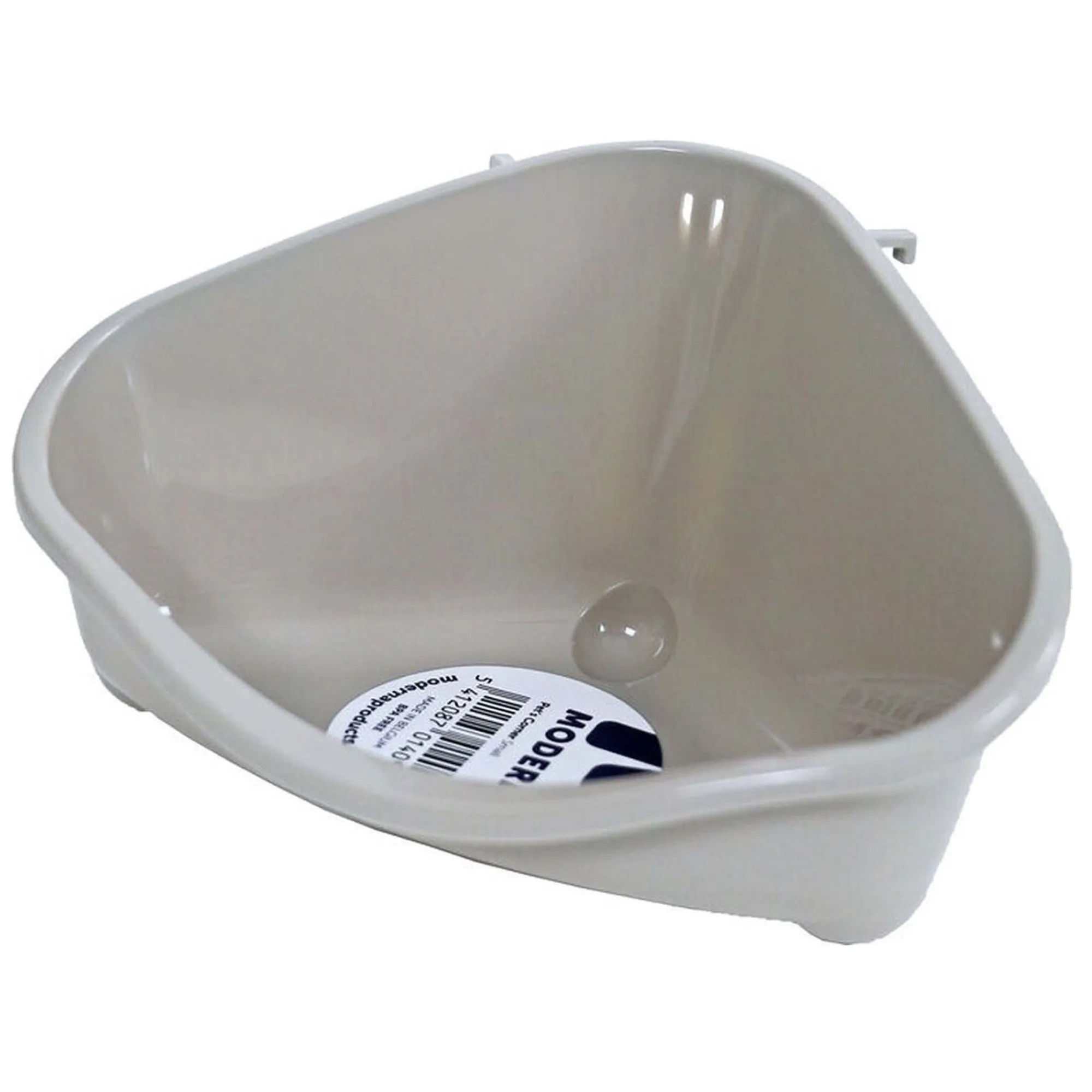 Moderna Knaagdierverzorging>Knaagdiertoilet hoek small warmgrijs
