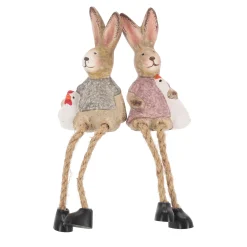 Van Cranenbroek Pasen>Konijn zittend 11cm 2 assorti