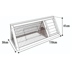 Flamingo Kooien En Hokken Knaagdier>Konijnenhok tipi classic 110cm