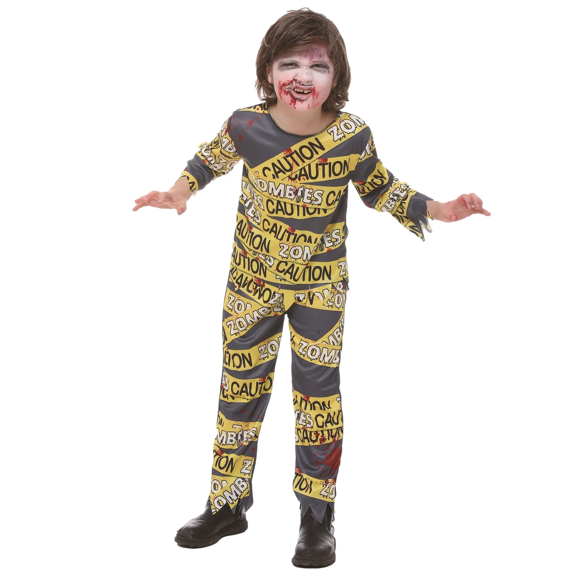 Van Cranenbroek Kinderkostuums>Kostuum zombie gevaar 116