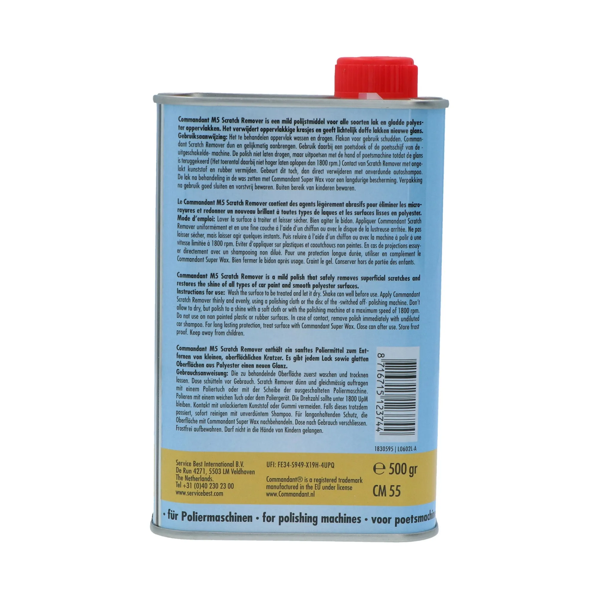 Commandant Autoreiniging En Onderhoud>Krasverwijderaar 500gr