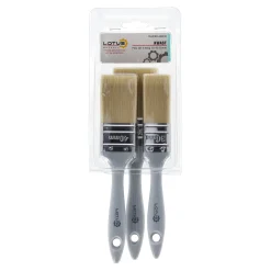 Lotus Verfspullen>Kwast plat 3-delige set 30-40-50 mm waterbasis
