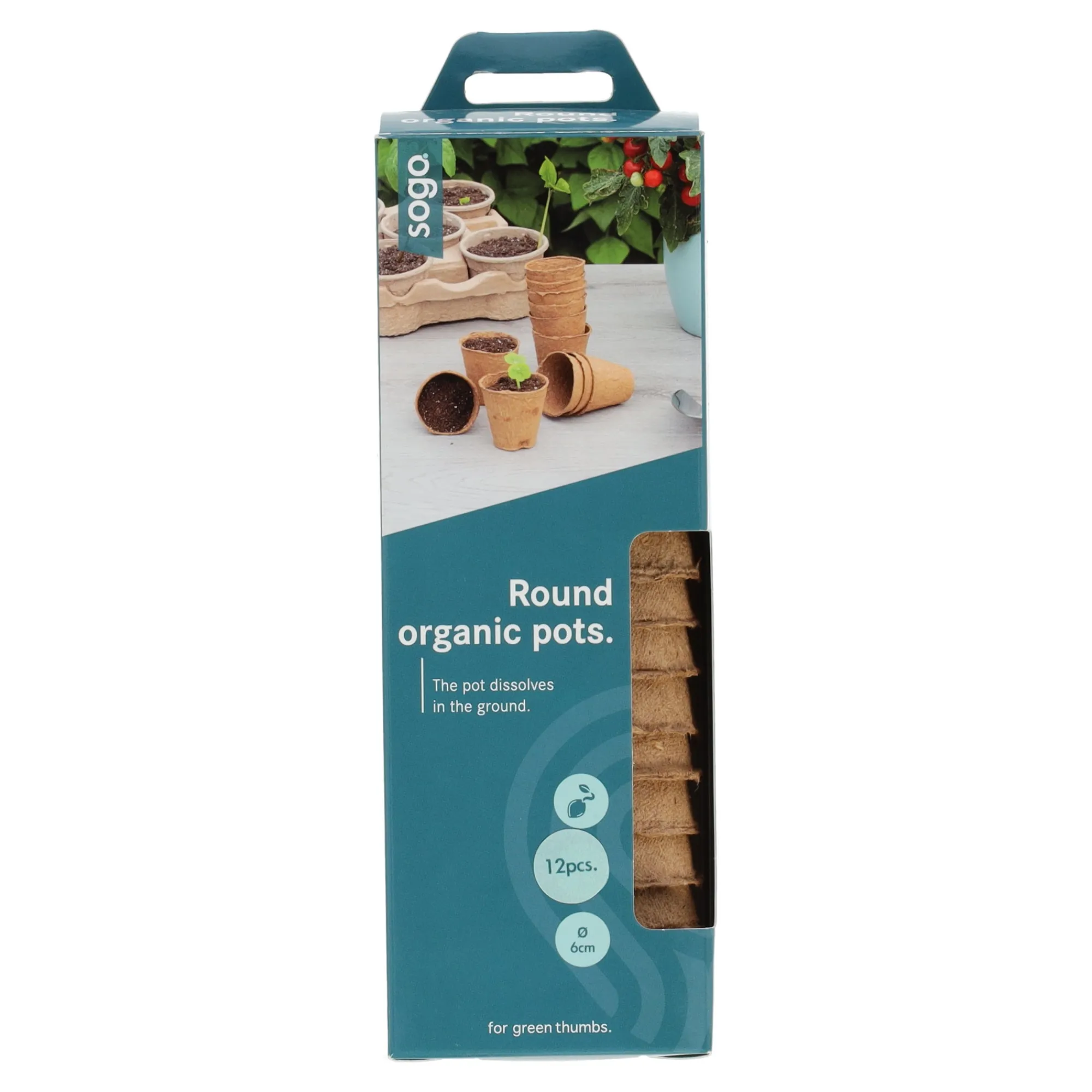 SOGO Moestuin>Kweekpotjes 6cm rond 12st