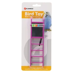 Flamingo Vogelspeelgoed>Ladder bel+kralen