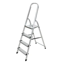 Lotus Schoonmaken>Ladder huishoud 5 treden aluminium pro