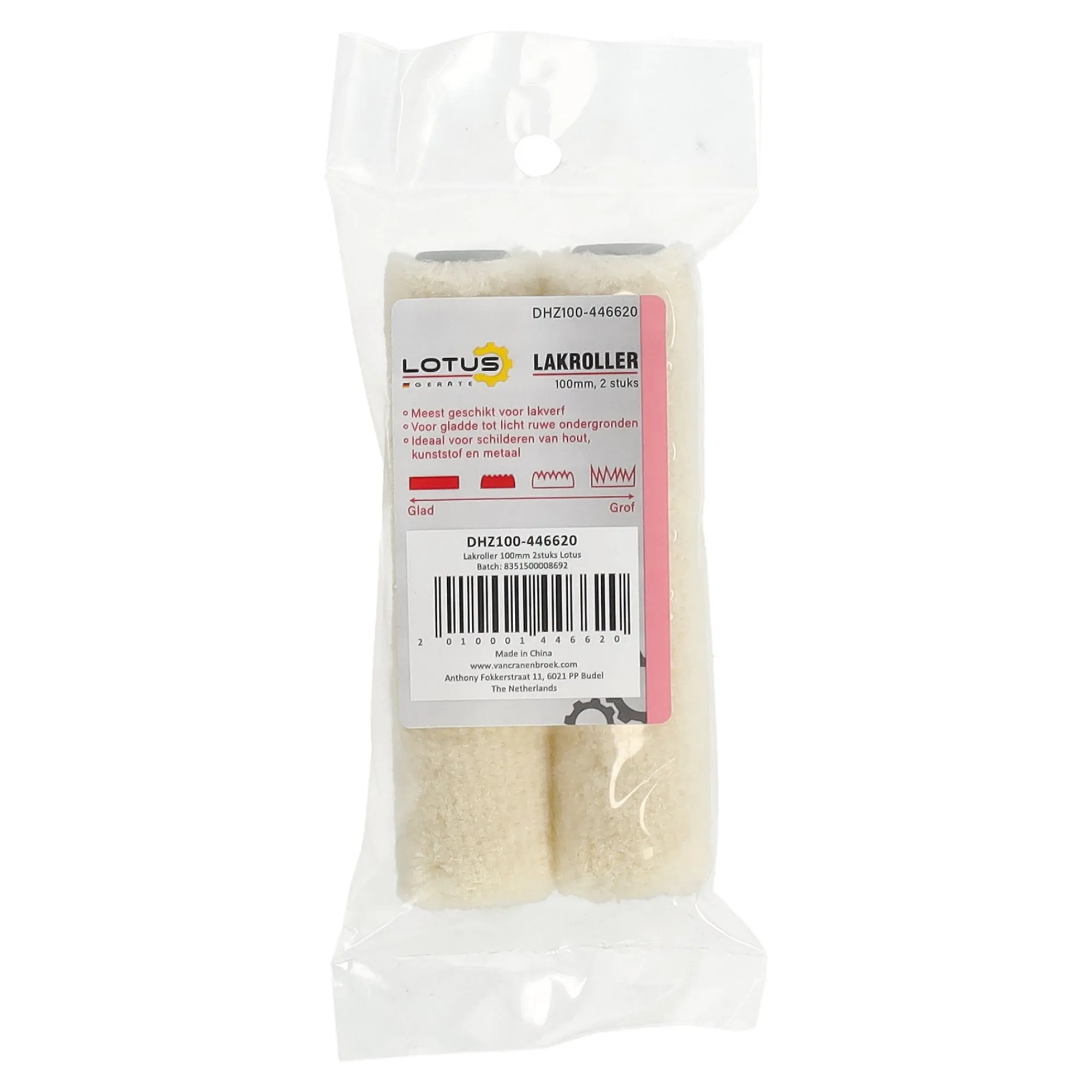 Lotus Verfspullen>Lakroller extra fijn 100 mm 2st.