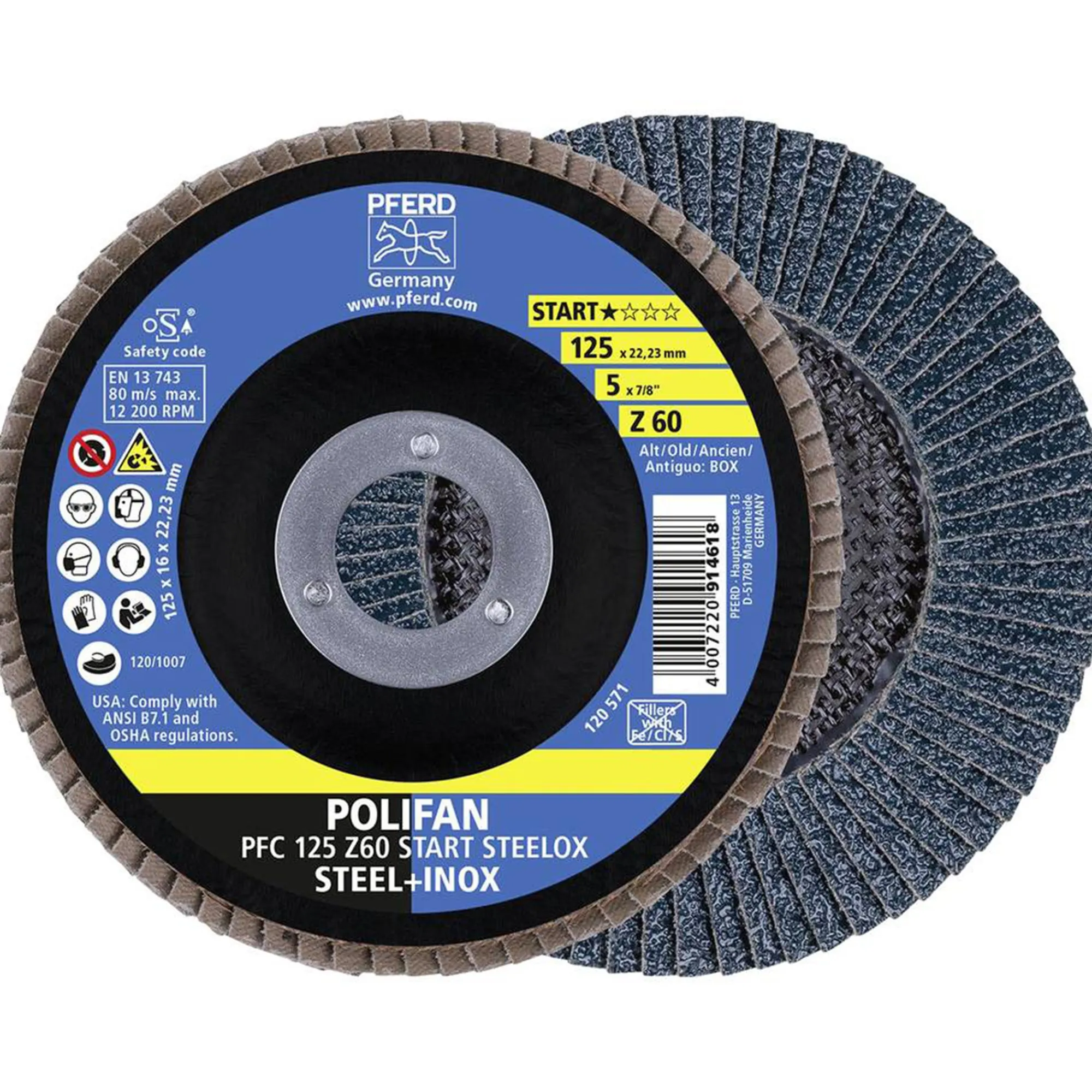 Pferd Toebehoren Elektrisch Gereedschap>Lamellenschijf PFC 125 Z60 Z-Box