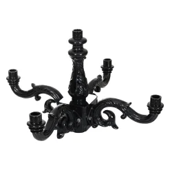 Diamant Buitenverlichting|Buitenverlichting>Lamp kroon Katwijk 5 lamps Zwart