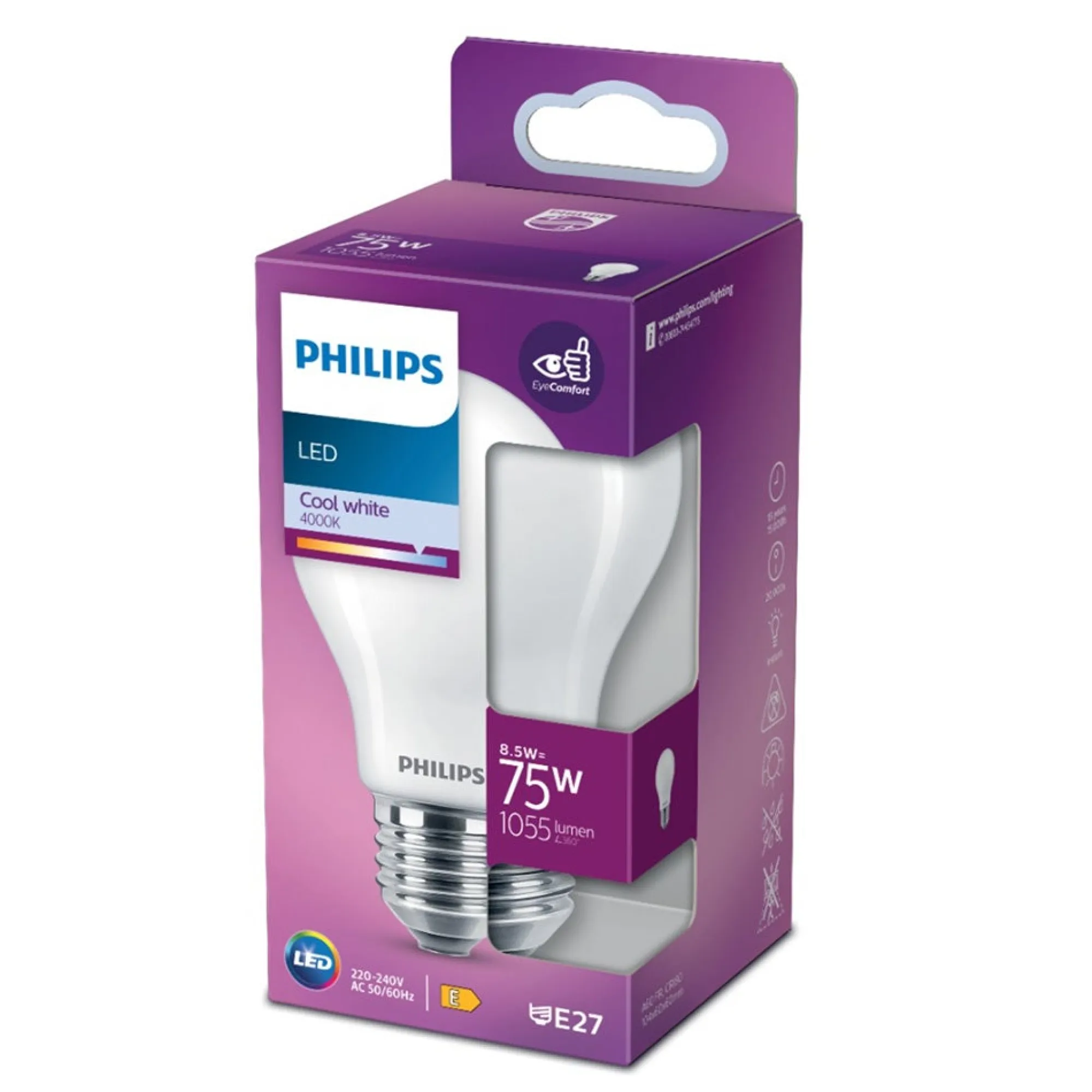 Philips Binnenverlichting>Lamp LED peer mat 75W E27