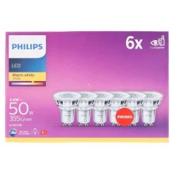 Philips Bouwlampen>Lamp LED 50W GU10 6 stuks