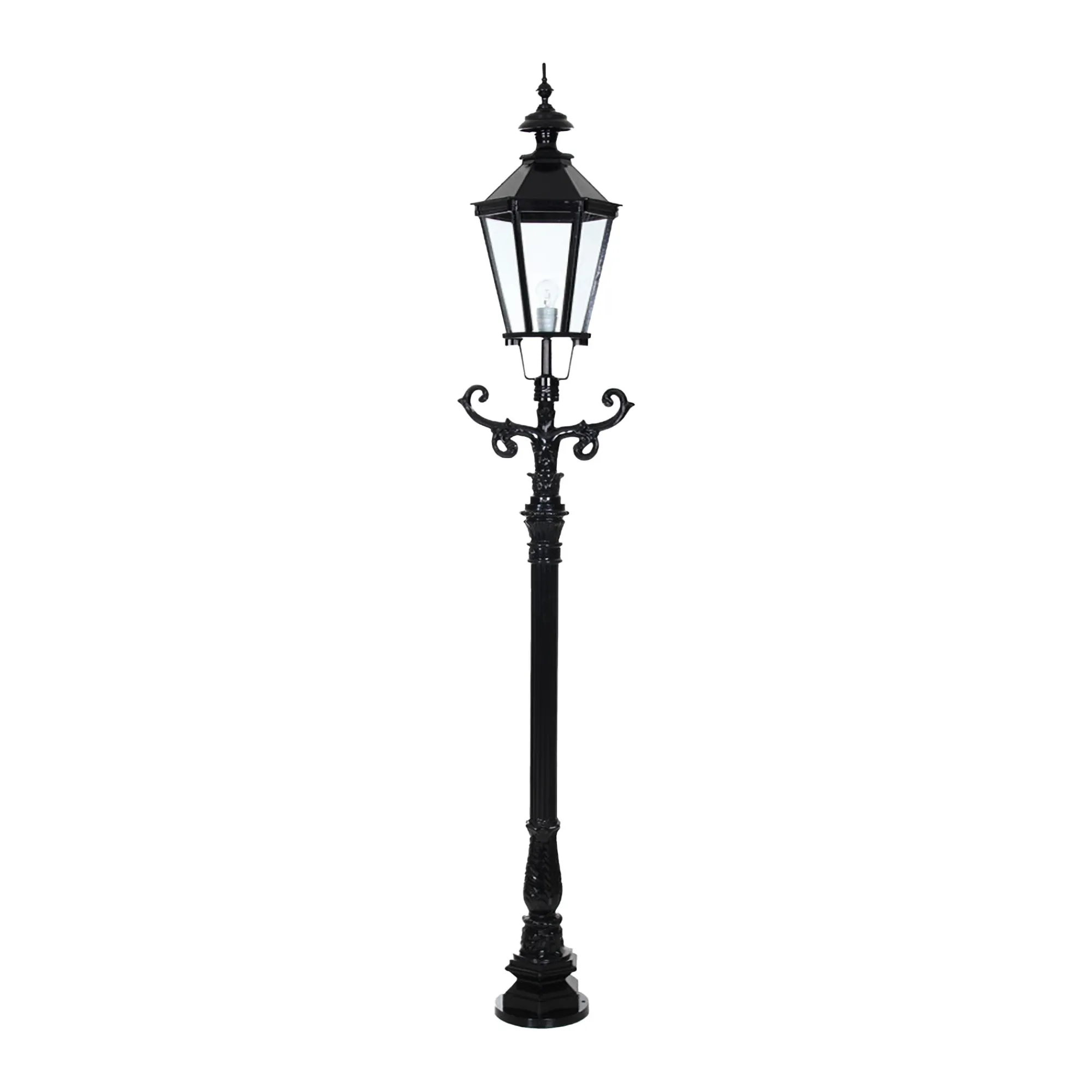 Diamant Buitenverlichting|Buitenverlichting>Lamp staand Volendam 74 cm Zwart
