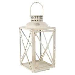 O'malley Woondecoratie>Lantaarn antiek wit 50 cm