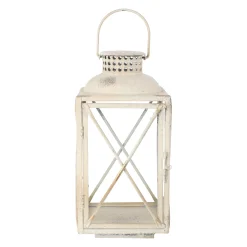 O'malley Woondecoratie>Lantaarn antiek wit 50 cm