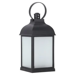 O'malley Woondecoratie>Lantaarn vlam zwart 10 x 22 cm