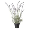 Decoris Kunstplanten En Kunstbloemen>Lavendel in pot, 3 assorti