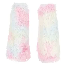 Van Cranenbroek Accessoires>Leg warmer fluffy rainbow 2st.