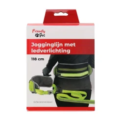 Friendly Pet Hondenriem>Looplijn + heupriem LED geel 80-140cm FP