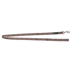 Flamingo Hondenriem>Looplijn Baka bruin 120cm 20mm