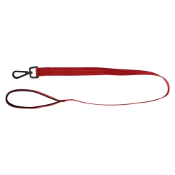 Flamingo Hondenriem>Looplijn Jannu rood 100cm 25mm