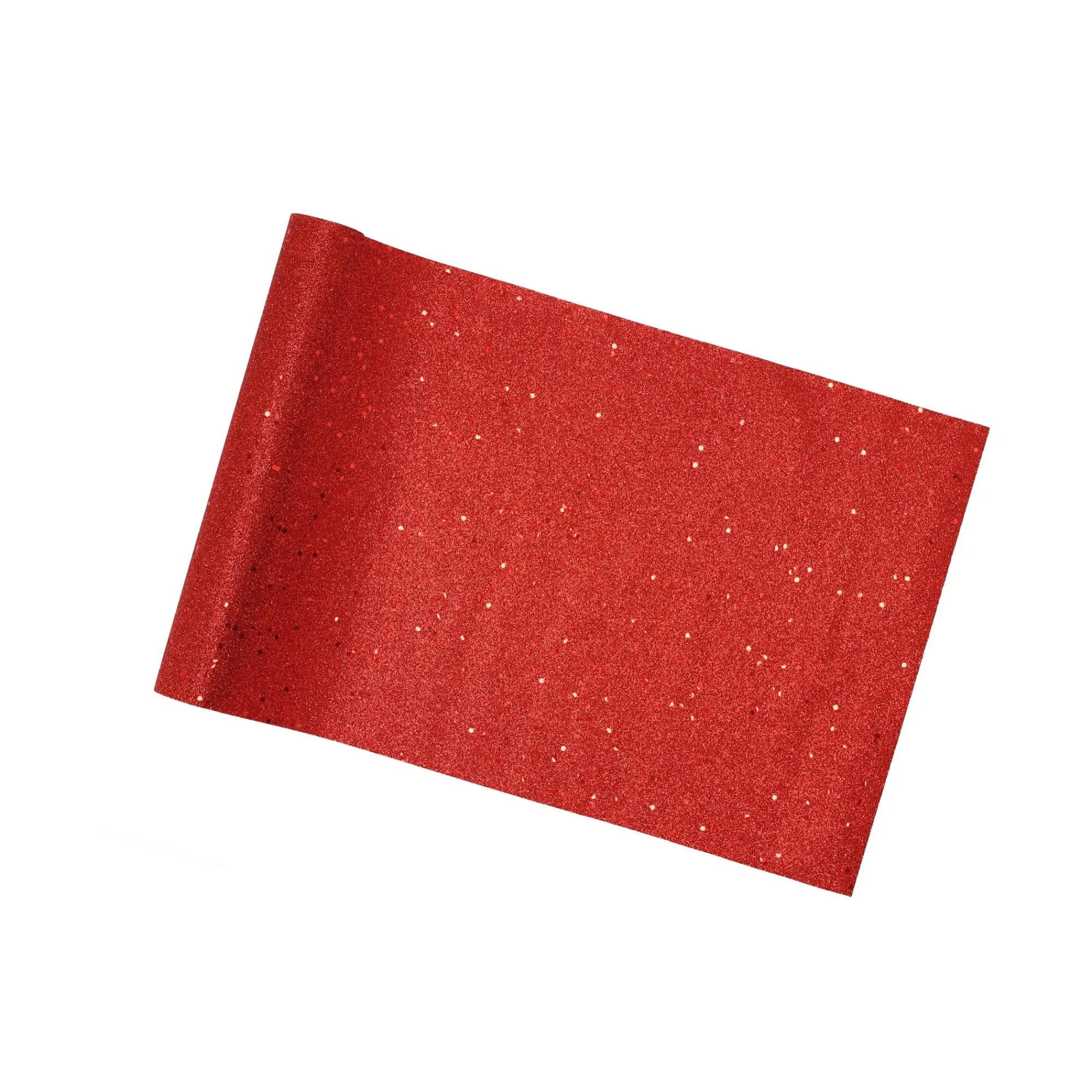 Woondecoratie>Loper glitter rood 28 x 300 cm