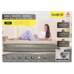 Jilong Slaapzakken En Luchtbedden>Luchtbed 1 persoon met pomp 230V 195x94x37