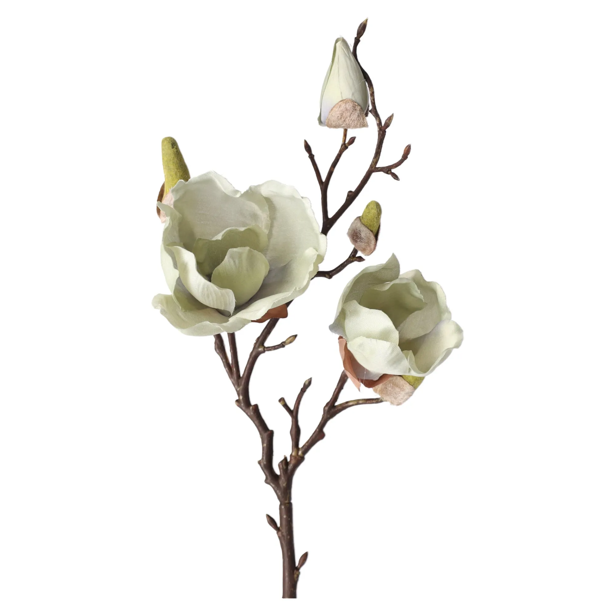 O'malley Kunstplanten En Kunstbloemen>Magnolia enkel 55 cm groen