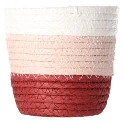 Woondecoratie>Mand Rachel rond rood 12 x 12 cm