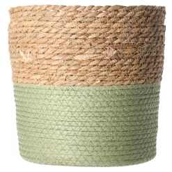 Woondecoratie>Mand rond 23 x 23 cm groen