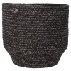 Vazen En Potten>Mand zwart 18 x 18 cm