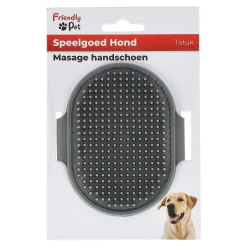 Friendly Pet Kattenverzorging|Hondenverzorging>Massage handschoen grijs 12cm