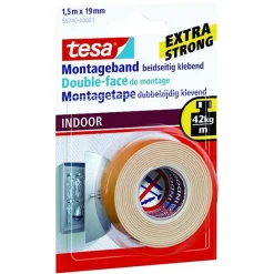 Tesa Bouw>Montagetape indoor 19mmx1.5M