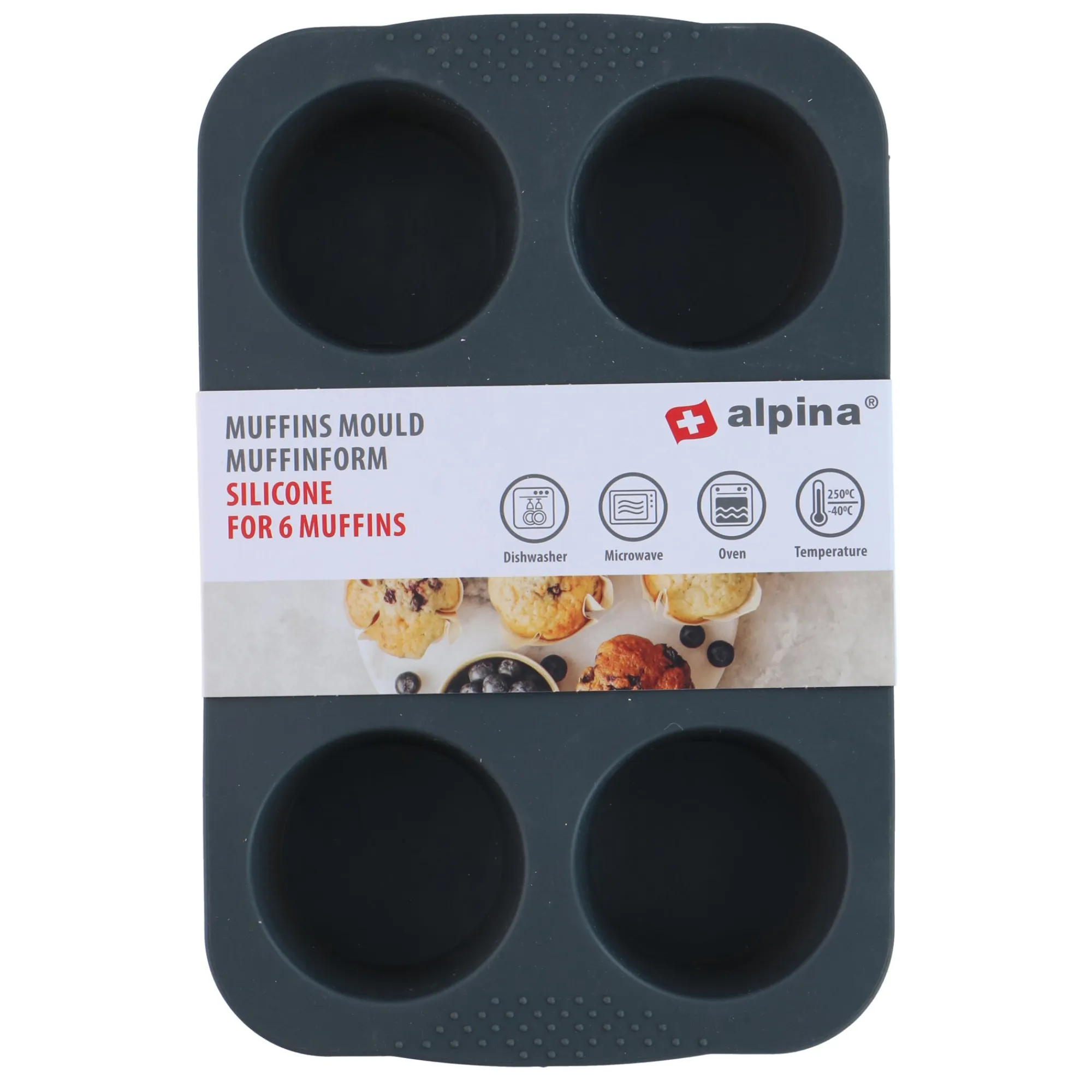 Alpina Koken & Tafelen>Muffinvorm 26,5x17,3x4 cm -