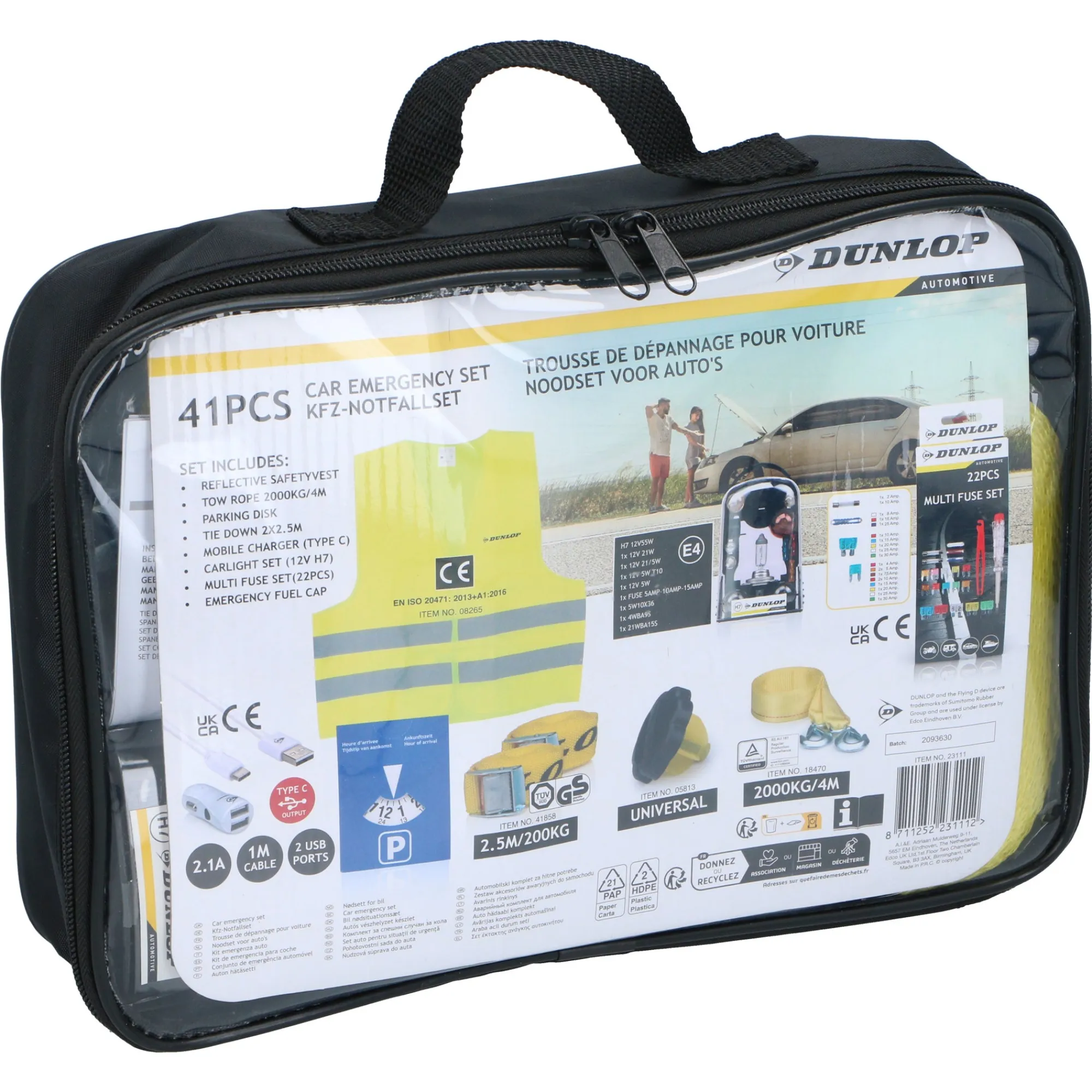 Dunlop Autoaccessoires>Noodset auto 41-delig