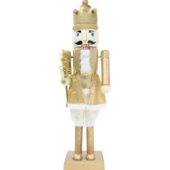 O'malley Kerstdecoratie>Notenkraker 160cm bewegend met geluid goud