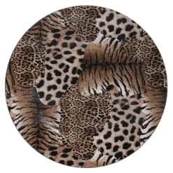Koken & Tafelen>Onderbord luipaard 33 cm creme