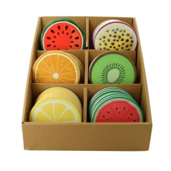 Natural Collections Koken & Tafelen>Onderzetter rond 10 cm fruit, 6 assorti