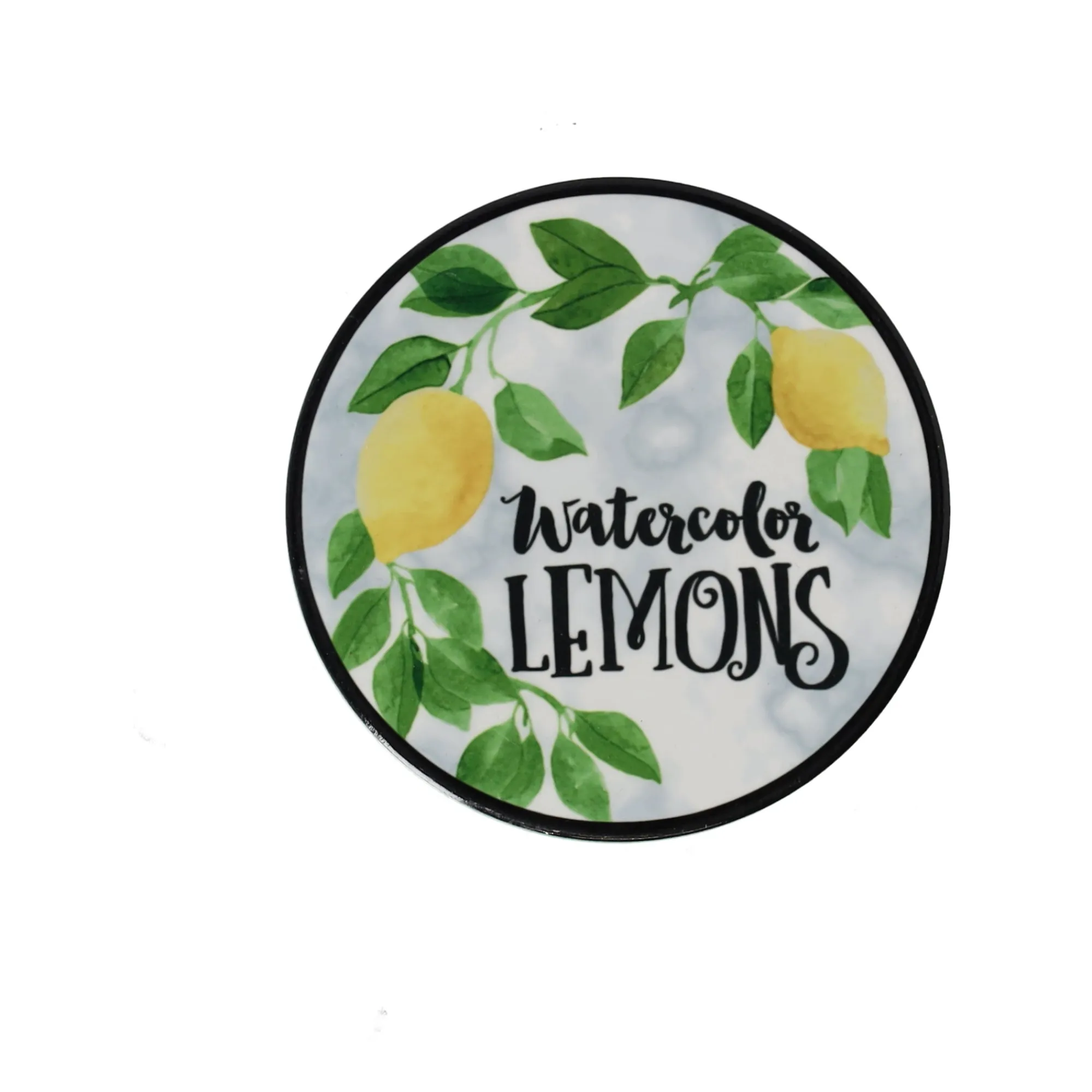 Natural Collections Koken & Tafelen>Onderzetter rond met citrusmotief 10 cm 6 assorti