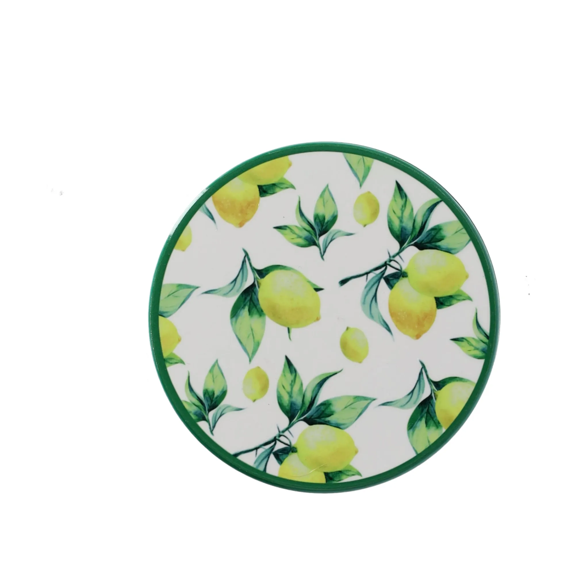 Natural Collections Koken & Tafelen>Onderzetter rond met citrusmotief 10 cm 6 assorti