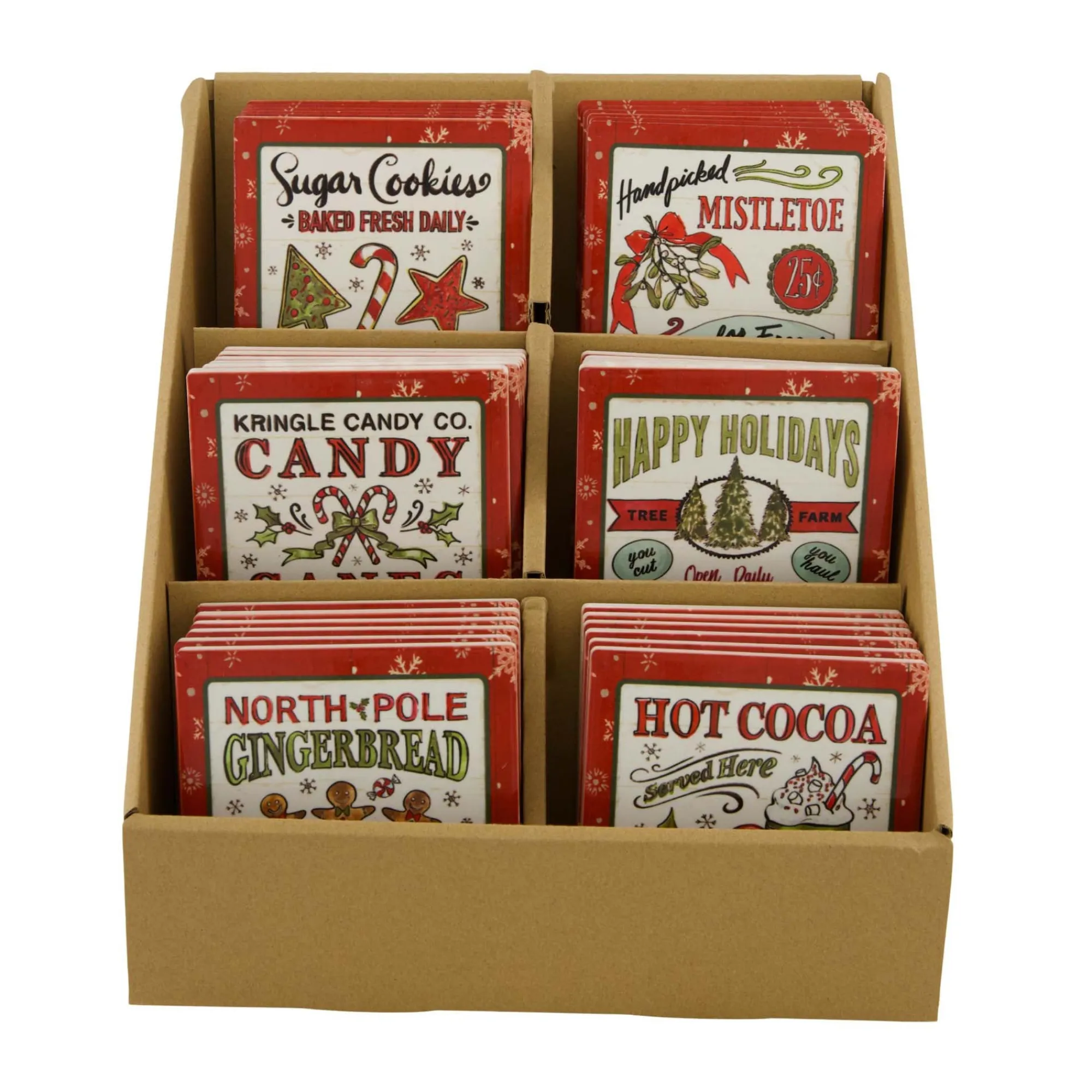 Natural Collections Kerstdecoratie>Onderzetter Xmas 10x10cm