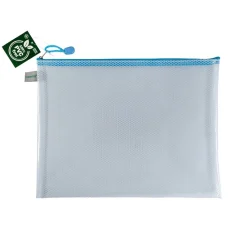 FolderSys Opbergen>Opbergtas A4 met rits pastelblauw